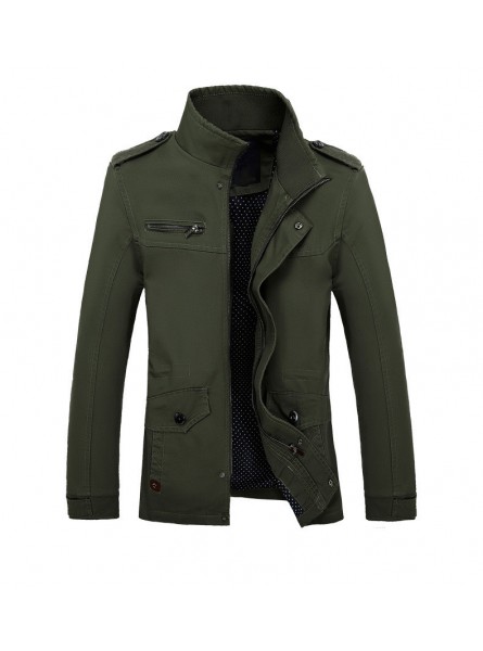 Brand New Arrival Male Jacket Slim Fit High Quality Mens Autumn Clothing Man Jackets Zipper Warm Cotton-Padded
