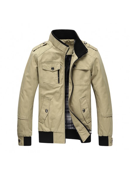 Autumn Spring Jacket Men Casual Coats Middle-Aged Comfortable Jackets 