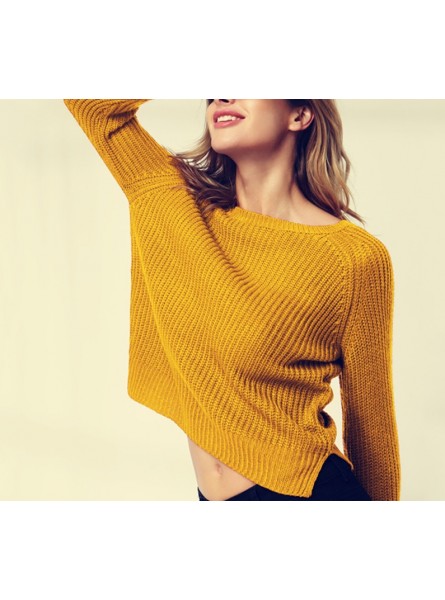 Autumn winter women sweaters and pullovers korean style long sleeve casual crop sweater slim solid knitted jumpers sweter