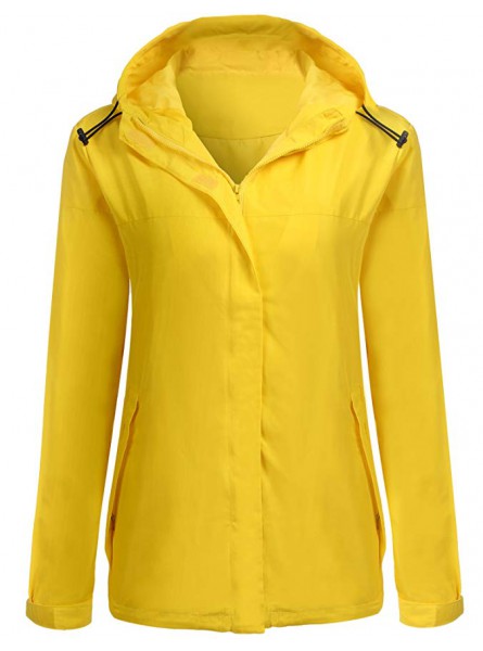 Women Long Sleeve Lightweight Windbreaker Outdoor Active Raincoat Jackets Hooded