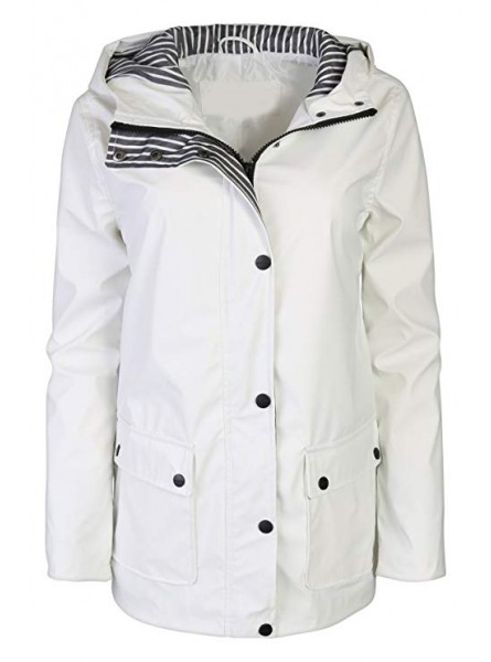Women's Lightweight Hooded Raincoat Jacket